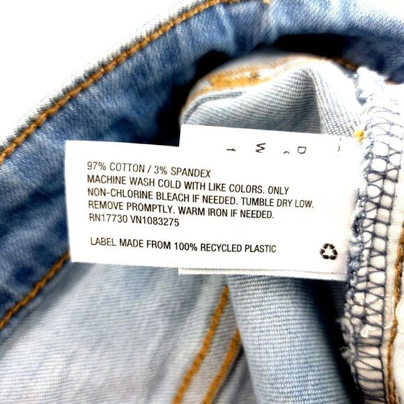 Universal Thread Goods Co. Blue Jeans 6/28R Candiani Denim High Rise Skinny Fact - Picture 9 of 13